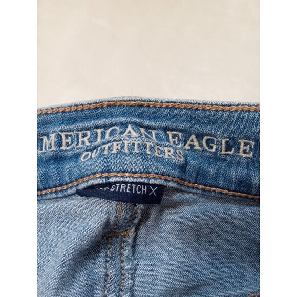 American Eagle Size 2 Short Super Stretch X High Rise Distressed Fun and Sexy - Picture 2 of 11
